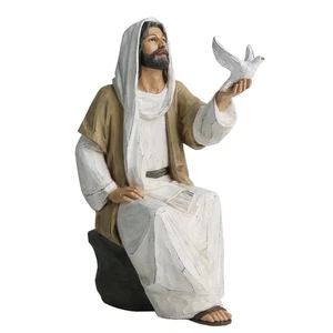 ShineOnEngel Jesus Christus Statue mit Taube, handbemalte religiöse Figur, ... - Bild 1 von 7