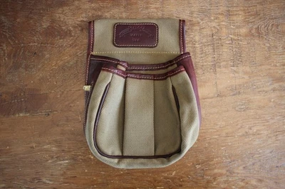 Galco Trap & Skeet 猎枪外壳袋帆布带皮革装饰棕褐色 — 第 1/4 张图片