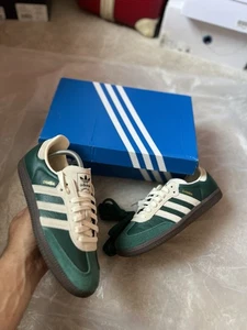 Adidas Originals Samba OG “Green/Cream” UK 7 US 7.5 Brand New - Picture 1 of 10