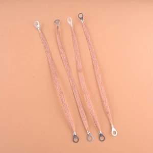 4pcs 11.4" Car Battery Lead Braided Copper Earth Strap Cable New - Picture 1 of 4