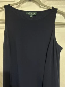 Lauren Ralph Lauren Women’s Casual-Business Flowy Navy & white Tank Dress Size 6 - Picture 1 of 11