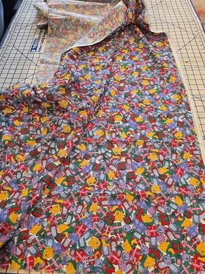 Disney Winnie the Pooh  Cotton Fabric Springs 4895, By The Yard, Christmas - Image 1 of 4