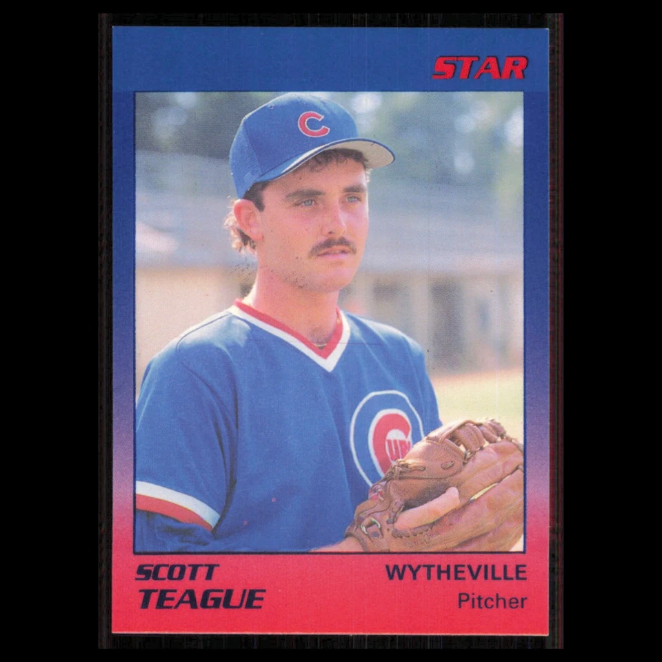 Scott Teague #26 1989 Star Minor league Wytheville Cubs Baseball Card MLB NM - Image 1 of 3