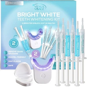 LED Teeth Whitening Kit with 4X 35% Carbamide Peroxide Teeth Whitening Gel Sy... - Picture 1 of 9