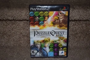 Puzzle Quest Challenge Of The Warlords PS2 estuche, disco, libro completo - Imagen 1 de 7