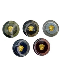 Bottone Gioiello Bombato Tondo Testa Medusa Oro Asola Mm 30 10635/44 - Imagen 1 de 30