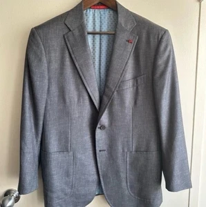 Fully Bespoke ISAIA Silk Wool Grey Blazer MSRP $4,995 - Picture 1 of 8