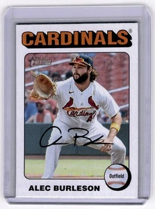 2024 Topps Heritage White Border Alec Burleson St. Louis Cardinals #139 - Picture 1 of 2