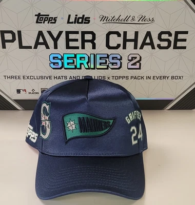 Sombrero Mitchell & Ness Player Chase KEN GRIFFEY JR Mariners 2025 Topps X Lids serie 2 Foto 1 de 4