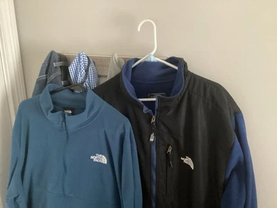 The North Face Men’s Lot Of 2 Tops Full Zip Jacket Mint, 1/4 Zip Blue XXL Mint!  - Image 1 of 4
