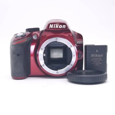 Nikon D3200 24.2MP DSLR Camera Red Shutter - Image 1 of 4