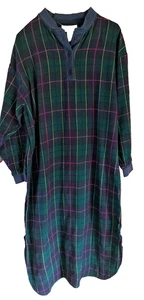 Camisón vintage COURTNEY COLE para mujer talla L algodón franela cómodo hygge clásico - Imagen 1 de 7