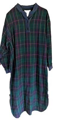 Camisola Feminina Vintage COURTNEY COLE Tamanho G Algodão Flanela Confortável Hygge Clássica - Imagem 1 de 4