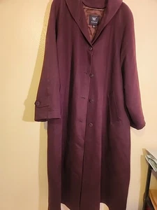 Vintage London Nebel lila Damen gefütterter Trenchcoat Größe 12 normal - Bild 1 von 6