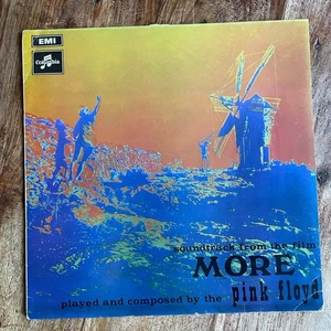PINK FLOYD - MORE SOUNDTRACK   EX-/EX+ VINYL LP / EMI INNER / 1970s REISSUE - Picture 1 of 11