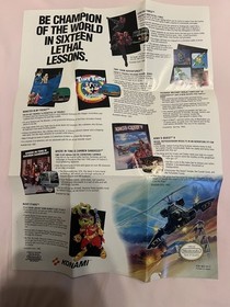 Konami NES Promo Poster KON-NES-US-3 Bucky O&rsquo;Hare Castlevania III TMNT III