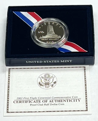 2003 P First Flight Centennial Uncirculated Clad Half Dollar Commemorative Coin - Image 1 of 4
