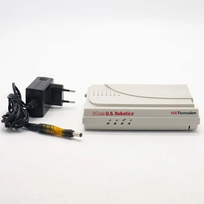 Modem 56K 3Com 245630-01 Parallèle U.S Robotics Faxmodem Vintage Fonctionnant - Image 1 of 4