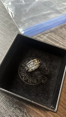 Anillo Estrella Corazones Cromo Talla 8 Foto 1 de 3