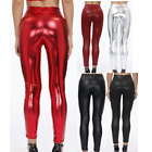 Hot Sexy Women PVC Faux Leather Clubwear Zipper Legging Slim Long Pants Trousers