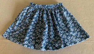 Lands End Light Blue Daisy Print Skort Toddler Girls XS 4-5 - Picture 1 of 4