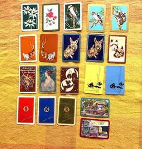D13 playing cards theme retro dogs adverts flower 20 cards for $14 free post - Picture 1 of 1