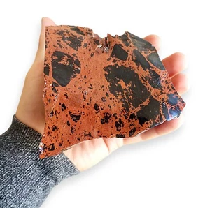 TENET - MAHOGANY OBSIDIAN Raw Stone Mineral Hard Stone 0.3 - 0.4 KG - Picture 1 of 1