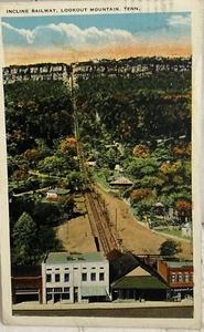 Vintage 1930 Incline Railway Lookout Mountain Tenn Postcard LM Mullinix POSTED - Picture 1 of 3
