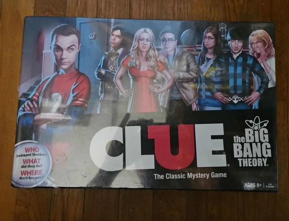 Clue The Board Game Big Bang Theory Edition Mystery Hasbro 100 Complete NO BOX