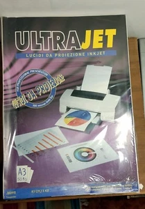 Lucidi Proiezione A3 Inkjet (Lotto 10 x 50 fogli) - Ultrajet - 100 micron - Photo 1/5
