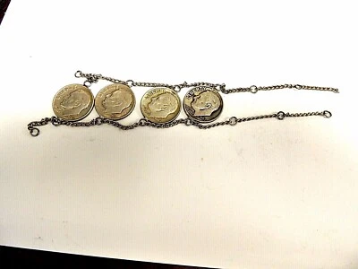 Chain Of Four U.S. Roosevelt Silver Dimes - Image 1 of 4