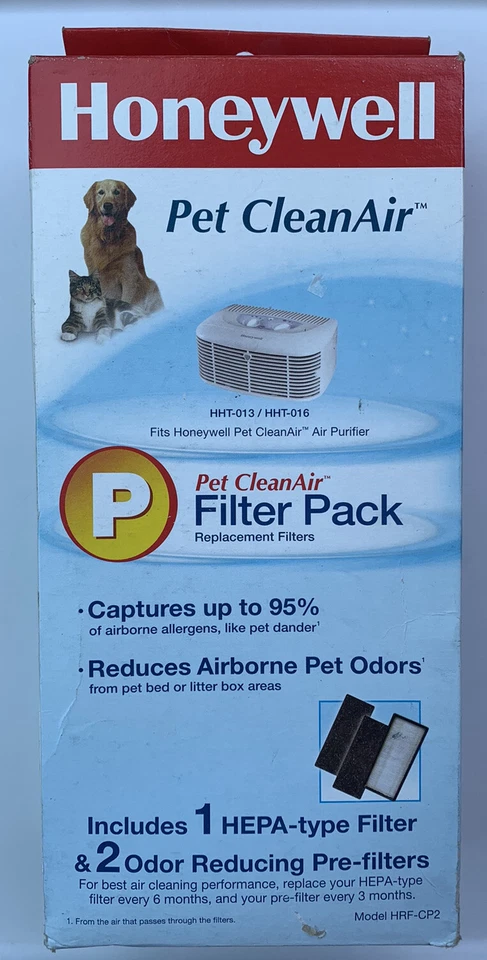 Honeywell HRF-CP2 Pet CleanAir фильтр упаковка 1 фильтр типа HEPA и 2 предварительных фильтра - Изображение 1 из 1