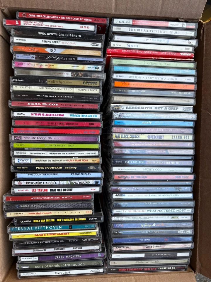 JOB LOT CD'S 60+  x mixed genre CD's some sealed  all pictured Most  mint - Image 1 of 1