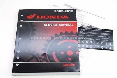 Nuevo manual de servicio 2003-2014 CRF230F OEM Honda taller reparación libro de mantenimiento #O02 Foto 1 de 4