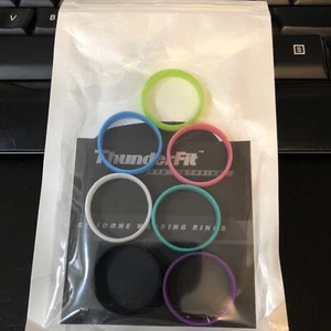 NEW ThunderFit Womens Silicone Rings, 7-Pack, Size 13 Wedding Bands - Picture 1 of 3