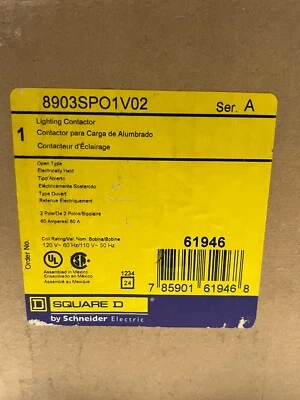 New Square D 8903SPO1V02 Ser A Lighting Contactor - Image 1 of 4