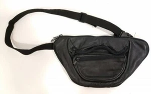 New FANNY PACK Leather HOLSTER 12" x 7" Hidden Compartment Adjustable Strap - Picture 1 of 3