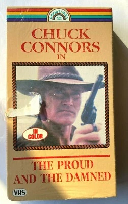The Proud And The Damned (VHS, 1986) Chuck Connors - Western - Brand New Sealed - Image 1 of 2