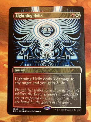 MTG Borderless Lightning Helix Secret Lair: 30th Anniversary Countdown Kit! - Image 1 of 2