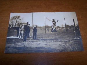 Antique AZO RPPC College Track & Field Long Jump Competition - Picture 1 of 2