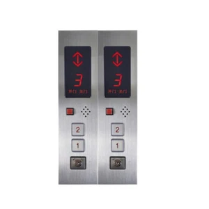 2-Floors DC24V Elevator Push Button Hall Station Call Display Plate Panel Steel - Picture 1 of 17
