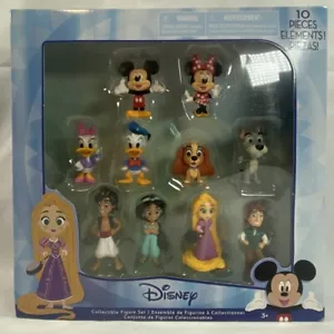 Disney Sammlerstück 10-teiliges Figurenset Mickey, Minnie, Aladdin & Friends NEU - Bild 1 von 12