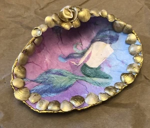 Mermaid Clam Shell Trinket Dish - Picture 1 of 3