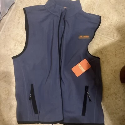 Reel Legends Vest Men's Large  Grey Fleece Sleeveless Outdoors Casual Men's NEW - Image 1 of 4
