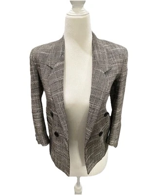 Christian Dior Jeune Homme Sportif Double Breast Suit Jacket Houndstooth - Image 1 of 4