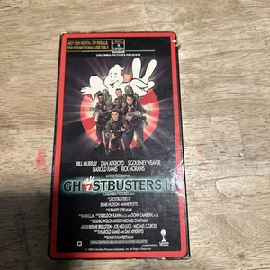 Ghostbusters II 2 Promotional Screener VHS Tape Promo Red RCA Columbia Pictures - Picture 1 of 9