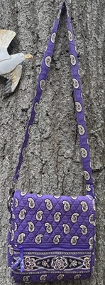 Bolso Bandolera Vera Bradley Simply Violeta Púrpura Paisley 12" Foto 1 de 4