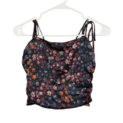 Top corto Abercrombie Fitch para mujer pequeño caprichoso floral hada grunge ajustado Foto 1 de 4