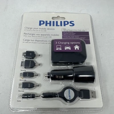 CARGADORES MULTI MARCA PHILIPS DOS PAQUETES NUEVOS PRECINTADOS  Foto 1 de 2