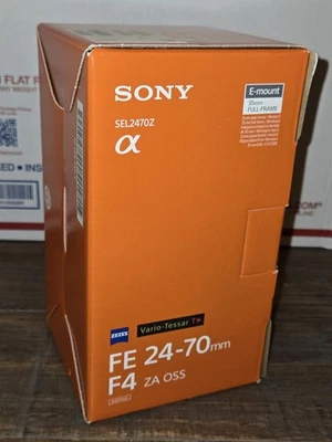 ¡Nuevo! Sony FE 24-70mm f4 Zeiss Vario-Tessar, SEL2470Z - NUEVO EN CAJA, ¡ENVÍO GRATUITO! Foto 1 de 4